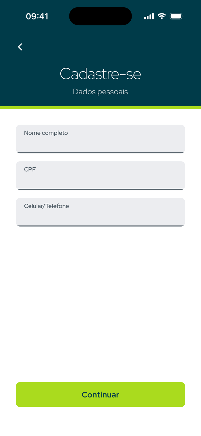 Lixtrip app — cadastro de gerador